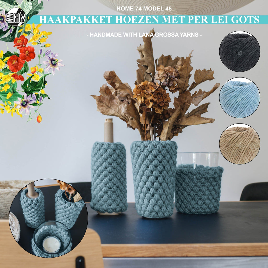 April: de maand van Home accessoires, gedurende de hele maand 10% korting op alle Home & Living haak, macramé-en breipakketten!