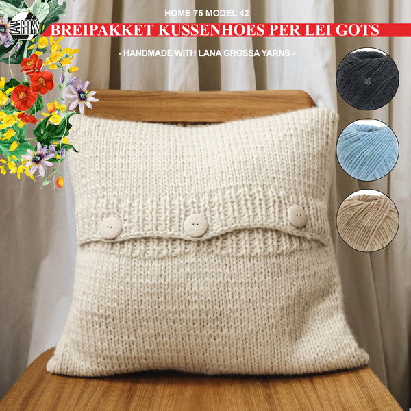 Breipakket kussenhoes met Per Lei Gots model 42 van Home 75
