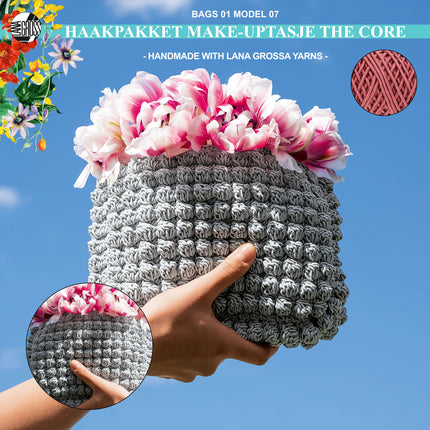 Haakpakket make-up tasje met The Core – Model 7 | Lana Grossa