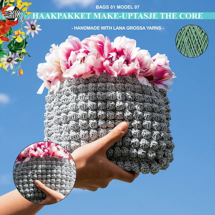 Haakpakket make-up tasje met The Core – Model 7 | Lana Grossa