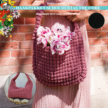 Haakpakket schoudertas met The Core – Model 13 – Bags 01| Lana Grossa