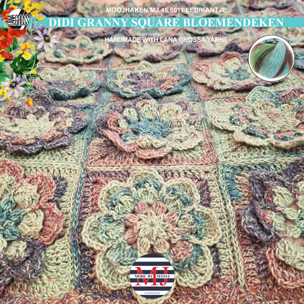 Haakpakket Didi Granny Square Bloemendeken