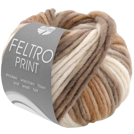 Breipakket mand met Feltro-garen model 12 van Home nr. 74