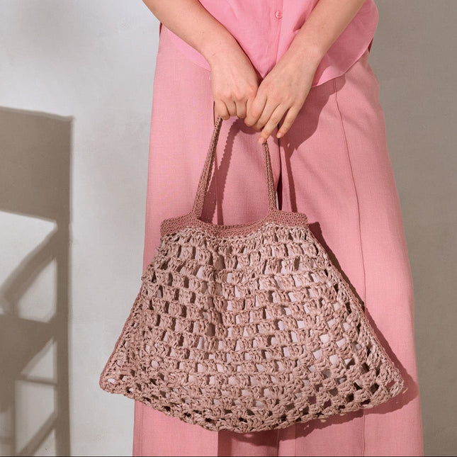 Haakpakket granny square shopper - The Bast & The Core – Model 8 – Bags 03 | Lana Grossa