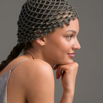 Haakpakket muts netpatroon – Linarte – Model 6 – Sommer Accessoires | Lana Grossa