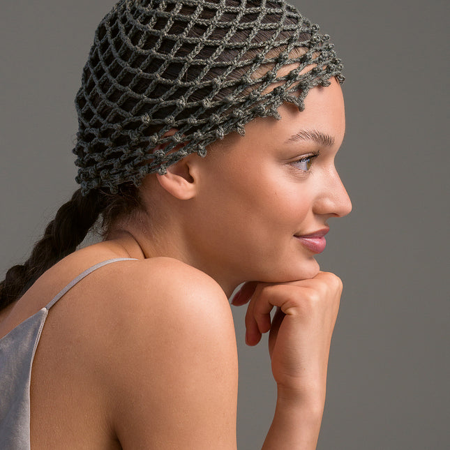 Haakpakket muts netpatroon – Linarte – Model 6 – Sommer Accessoires | Lana Grossa