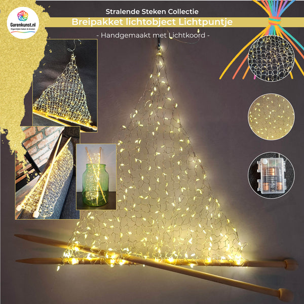 ✨ Lichtpuntje Light – een stralend breiobject voor de feestdagen