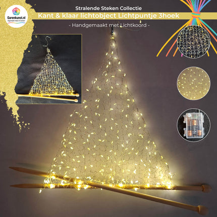 Breipakket Lichtpuntje Light – een stralend breiobject voor de feestdagen | Breiatelier