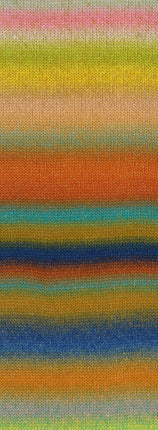 Candy zelfstrepend garen kleur Oudroze-olijfmix van Lana Grossa bij Garenkunst.nl