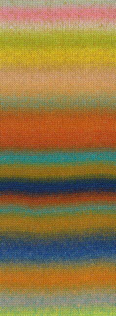 Candy zelfstrepend garen kleur Oudroze-olijfmix van Lana Grossa bij Garenkunst.nl