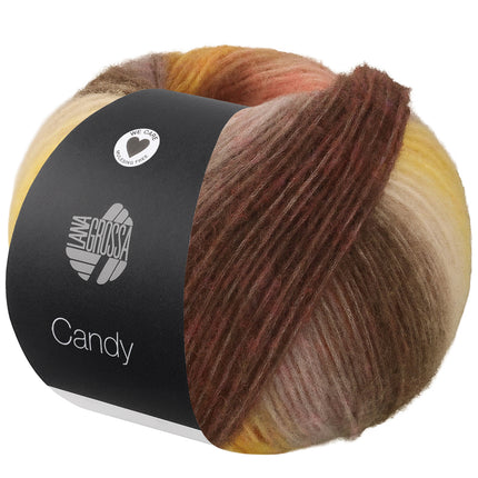 Candy zelfstrepend garen kleur 7 Lila-limoenmix van Lana Grossa bij Garenkunst.nl