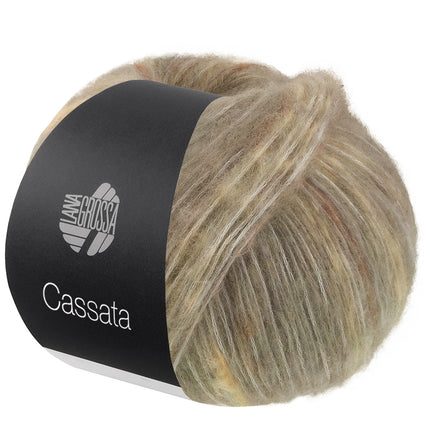 Cassata effectgaren kleur groengrijsmix van Lana Grossa bij Garenkunst.nl
