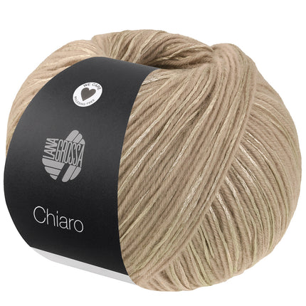 Chiaro glanzend effectgaren bol kleur Beige van Lana Grossa bij Garenkunst.nl