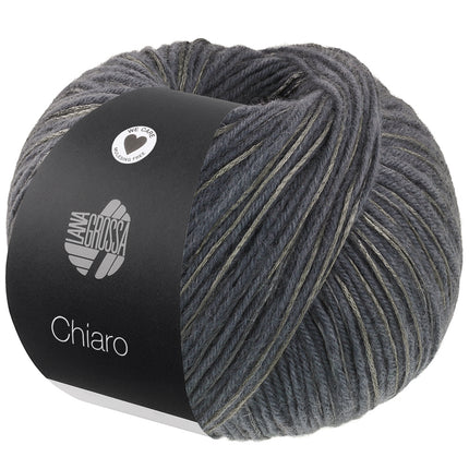 Chiaro glanzend effectgaren bol kleur Donkergrijs van Lana Grossa bij Garenkunst.nl