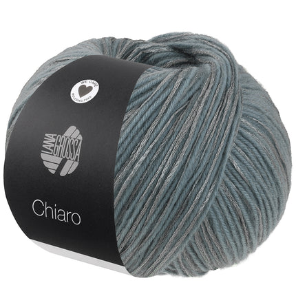 Chiaro glanzend effectgaren bol kleur Grijsblauw van Lana Grossa bij Garenkunst.nl