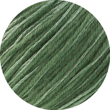 Chiaro glanzend effectgaren close-up kleur Lindegroen van Lana Grossa bij Garenkunst.nl