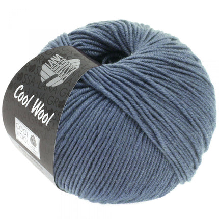 Cool Wool merinogaren kleur grijsblauw van Lana Grossa bij Garenkunst.nl