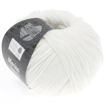 Cool Wool merinogaren kleur wit van Lana Grossa bij Garenkunst.nl