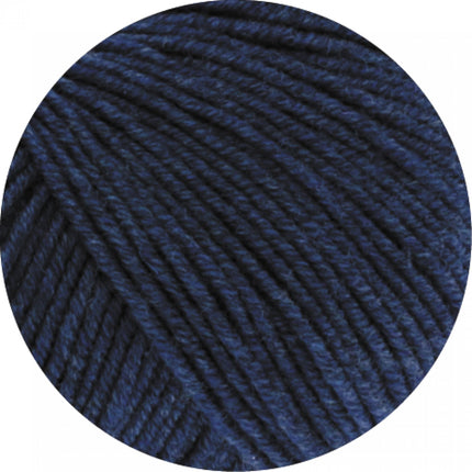 Swatch Cool Wool merinogaren kleur donkerblauw van Lana Grossa bij Garenkunst.nl