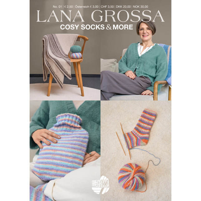 Cosy Socks & More 01 magazine | Breien met Cosy Socks garen | Lana Grossa