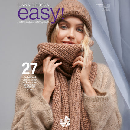 Voorkant Easy 03 magazine van Lana Grossa met 27 brei- en haakmodellen voor beginners