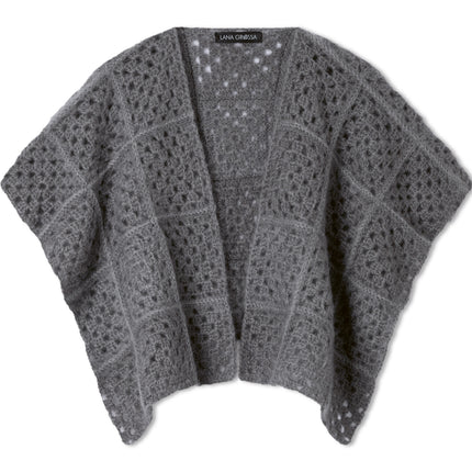 Vest van granny squares gehaakt van Filo di Gio van Lana Grossa, Model 3 uit Easy 03
