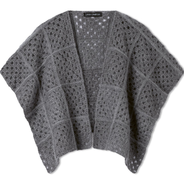 Vest van granny squares gehaakt van Filo di Gio van Lana Grossa, Model 3 uit Easy 03