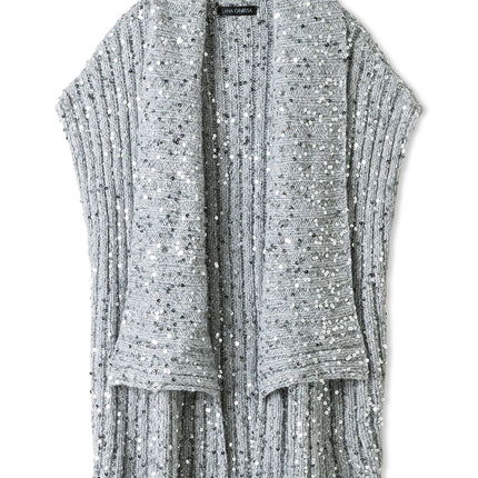 Mouwloos vest gebreid van Brigitte No. 2 en Cosmo van Lana Grossa, Model 10 uit Nera No. 3