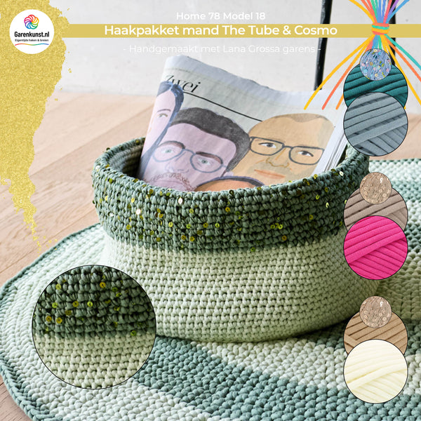 Haakpakket mand met The Tube & Cosmo – Model 18 – Home 78 | Lana Grossa