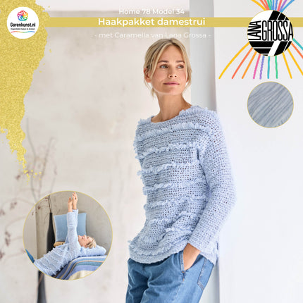 Haakpakket trui met Caramella – Model 34 – Home 78 | Lana Grossa