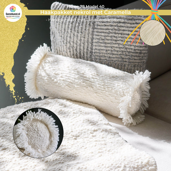Haakpakket nekrol  Lana Grossa met Caramella garen model 40 uit Home 78