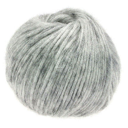 Mia mohair-zijde buisgaren kleur zilver van Lana Grossa bij Garenkunst.nl