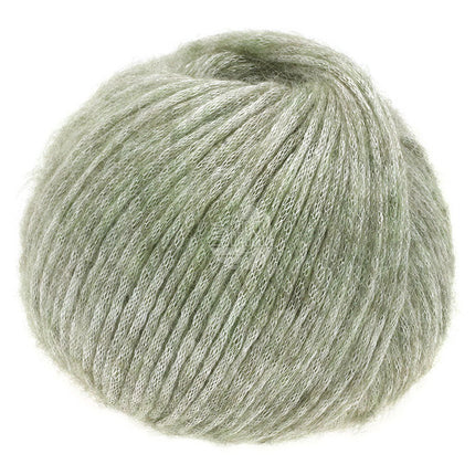 Mia mohair-zijde buisgaren kleur groen van Lana Grossa bij Garenkunst.nl