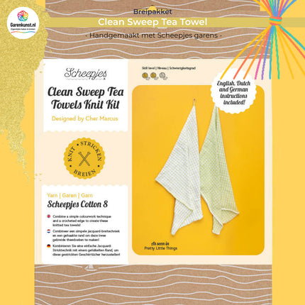 Breipakket Theedoeken Clean Sweep Tea Towels | Scheepjes