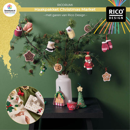 Haakpakket Christmas Market Adventskalender van Ricorumi Rico Design bij Garenkunst.nl
