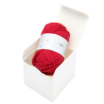 Ricorumi garen rood in doosje van de DIY adventskalender