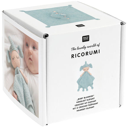 Verpakking Ricorumi Haakset Elefant Baby Blankies van Rico Design