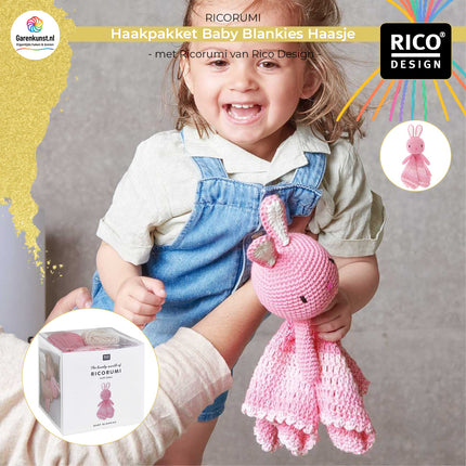 Haakpakket Baby Blankies Haasje van Ricorumi Rico Design bij Garenkunst.nl