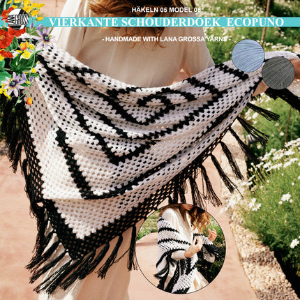 haakpakket schouderdoek ecopuno