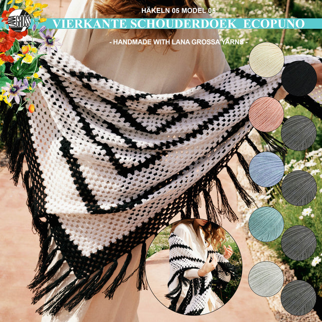 haakpakket schouderdoek ecopuno