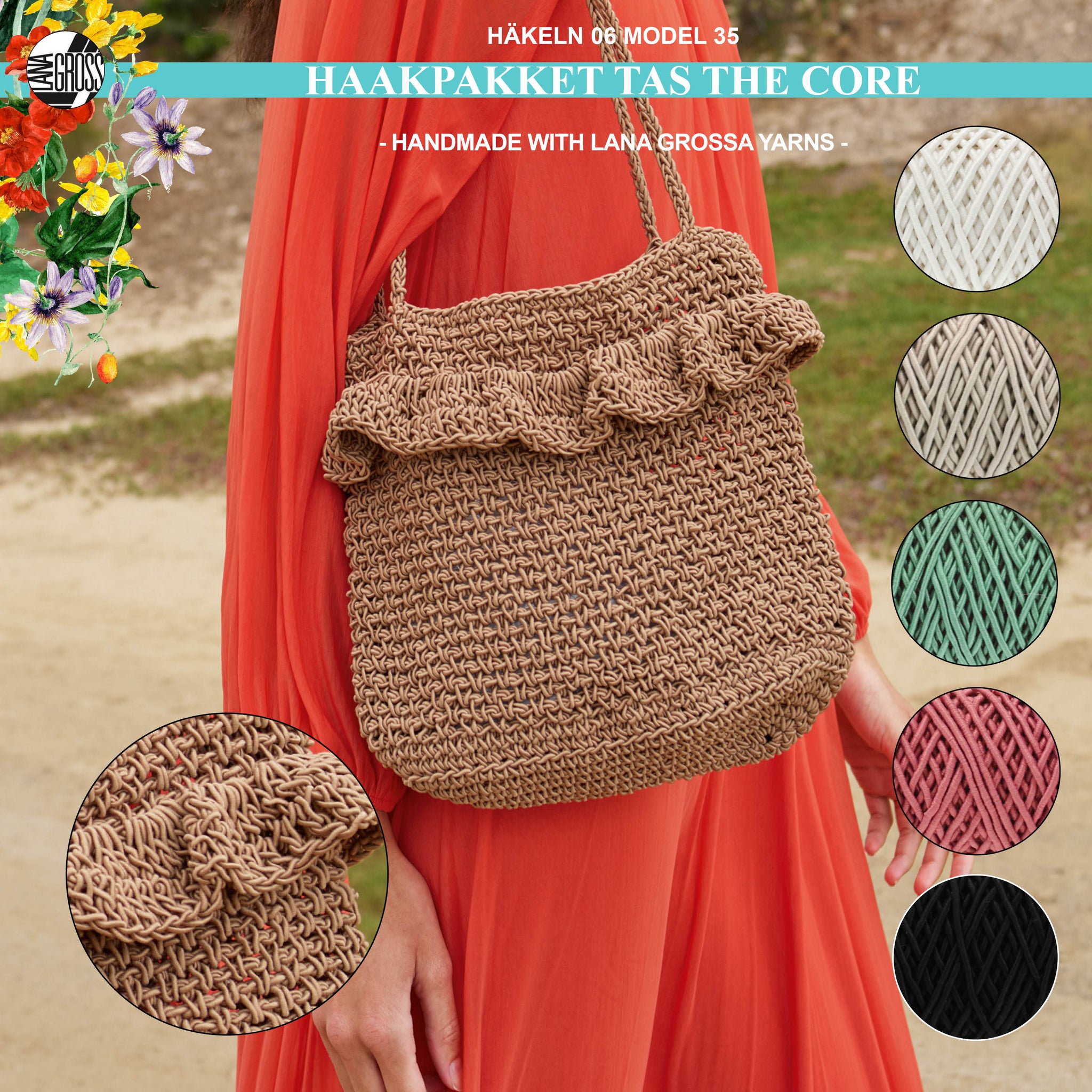Haakpakket tas met The Core garen model 35 van Häkeln 06