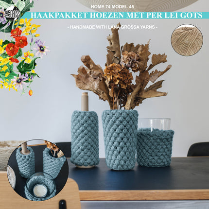 Haakpakket hoezen met Per Lei Gots model 45 van Home 74