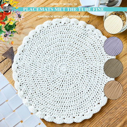 Haakpakket placemats met The Tube Fine