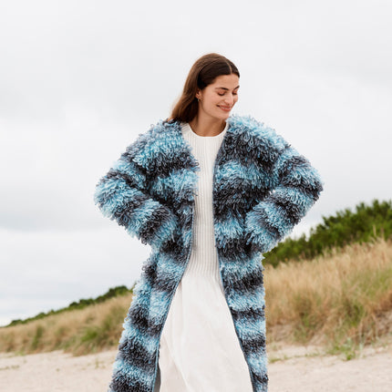 Haakpakket mantel met Picasso – Model 50 – Filati Journal 68 | Lana Grossa