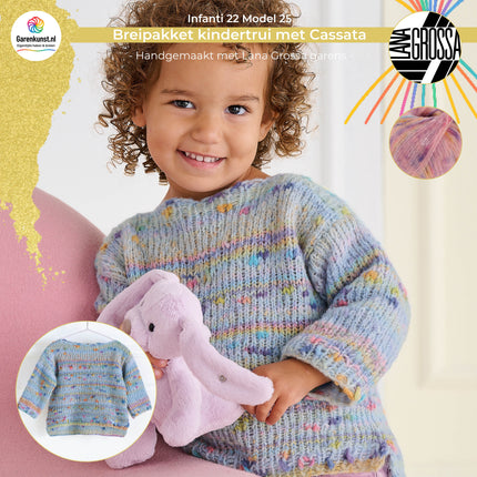 Breipakket kindertrui met Cassata – Model 25 – Infanti 22 | Lana Grossa