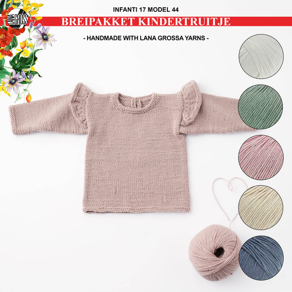 Breipakket kindertruitje met Cool Wool model 44 van Infanti 17