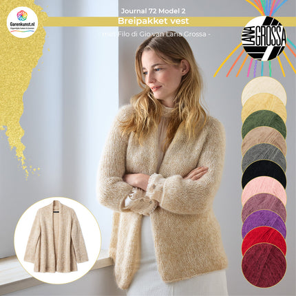 Breipakket trui – Filo di Gio – Model 2 – Journal 72 | Lana Grossa