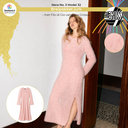Filo di Gio kleur Rosa garen voor jurk Model 32 Nera No. 3