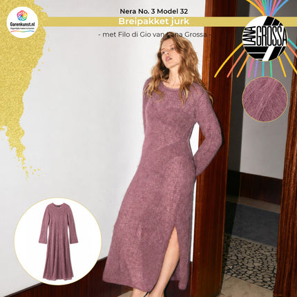 Filo di Gio kleur Mauve garen voor jurk Model 32 Nera No. 3