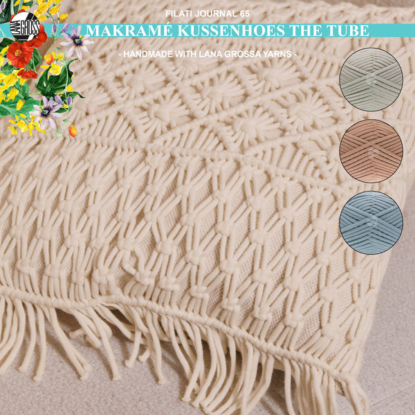 Macramépakket kussenhoes met The Tube garen